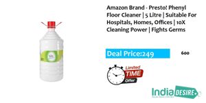 Amazon Brand - Presto! Phenyl Floor Cleaner | 5 Litre | Suitable For ..